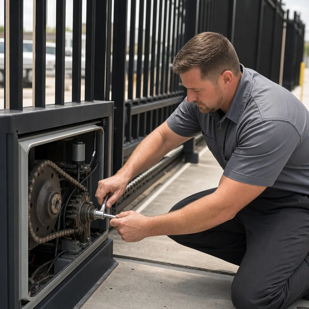 Illustration for gate repair in Four Corners